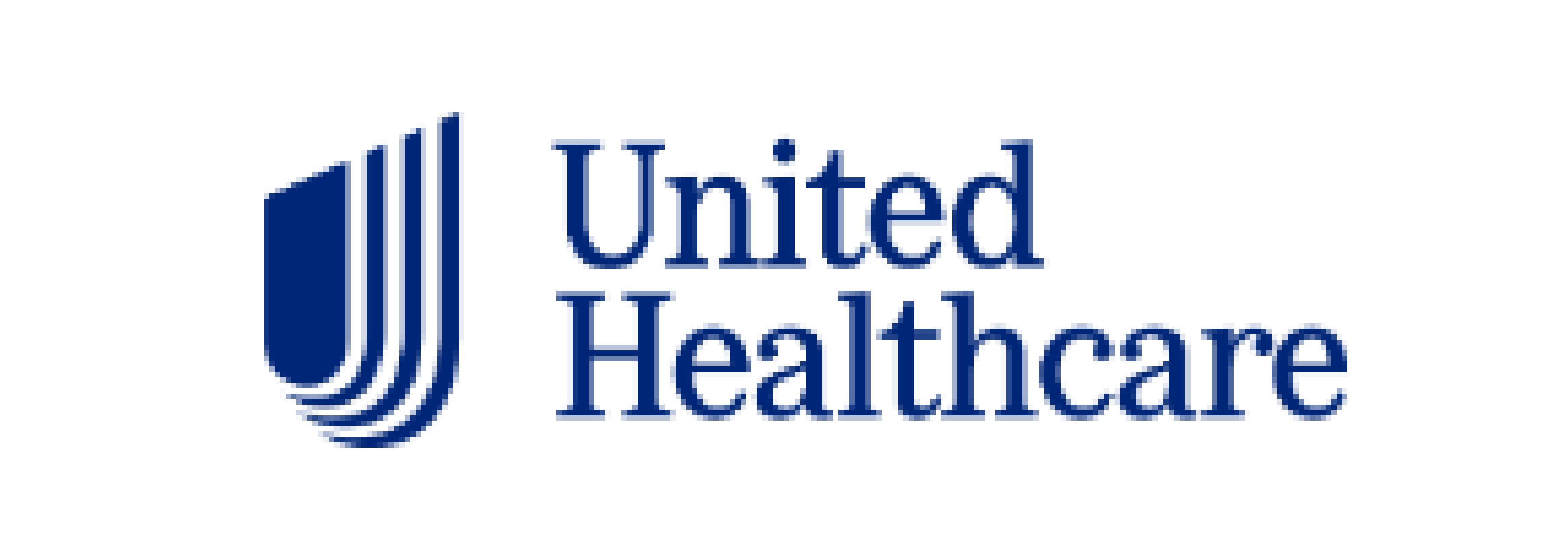 United Healthcare logo with blue text and a blue abstract shield design on the left.