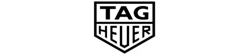 TAG Heuer logo in black, featuring the words TAG above HEUER inside a shield shape.